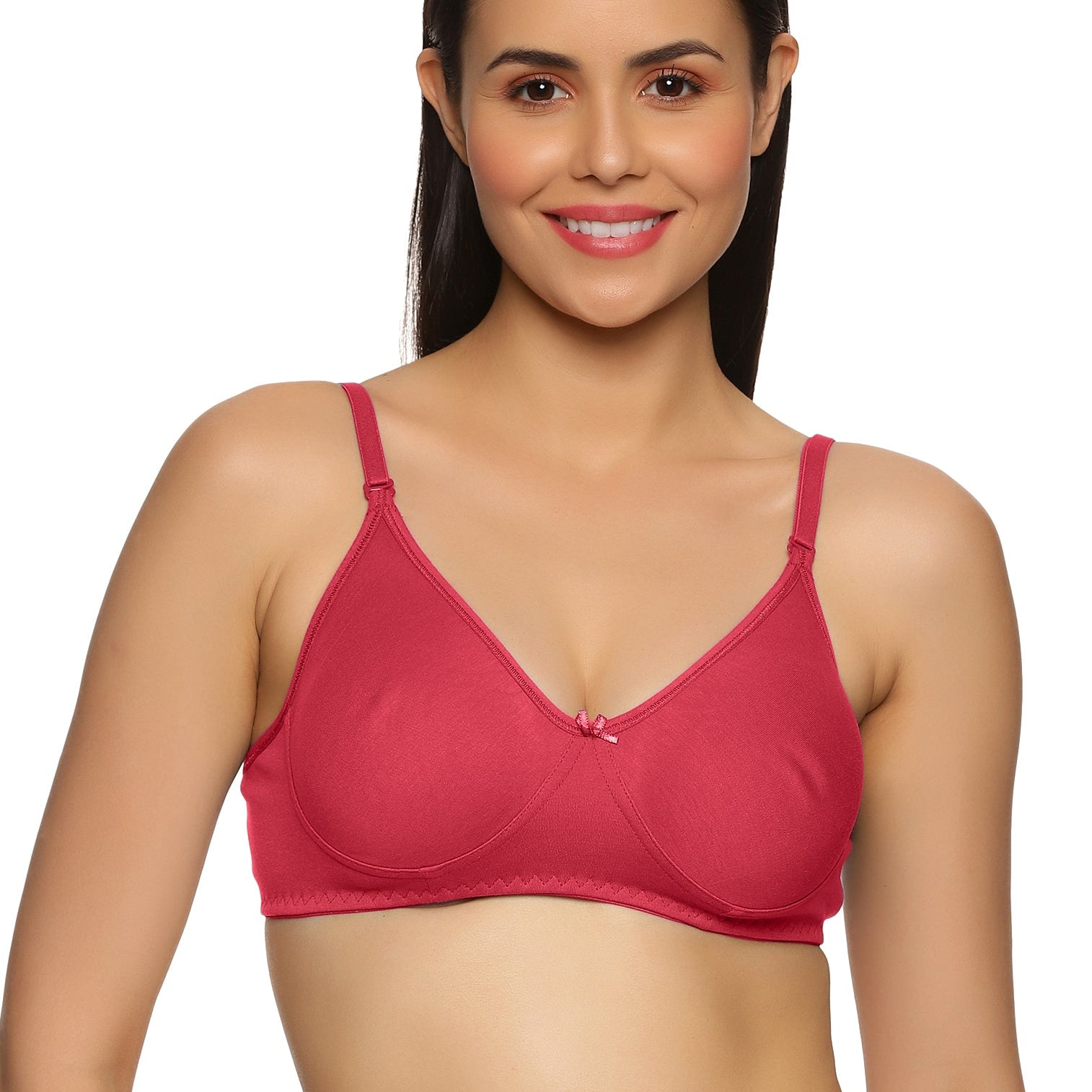 best quality Valentine Red color salwar kameez bra for women online in all sizes- front view