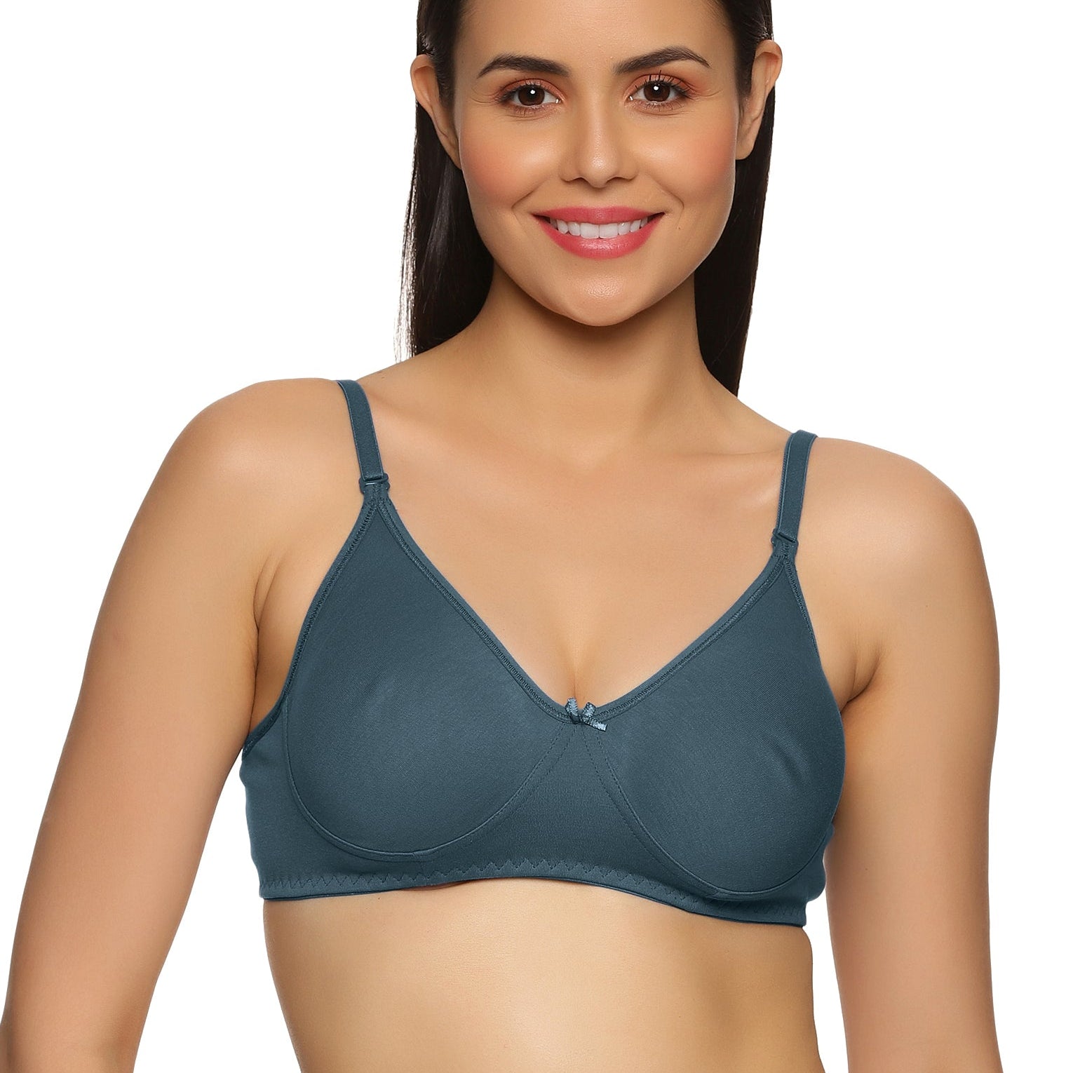 best quality Dark Grey color salwar kameez bra for women online in all sizes- front view