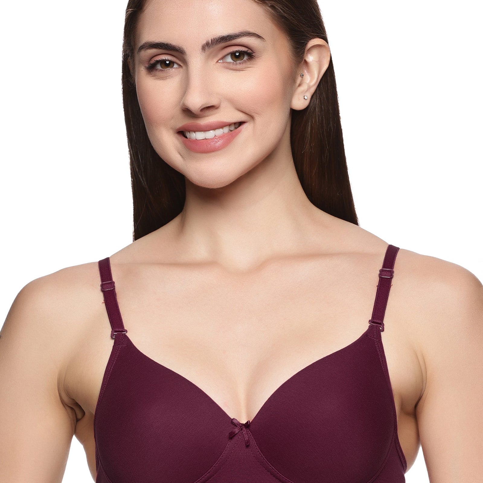 best quality Grape Violet color push-up pad bra for women online in all size- front view