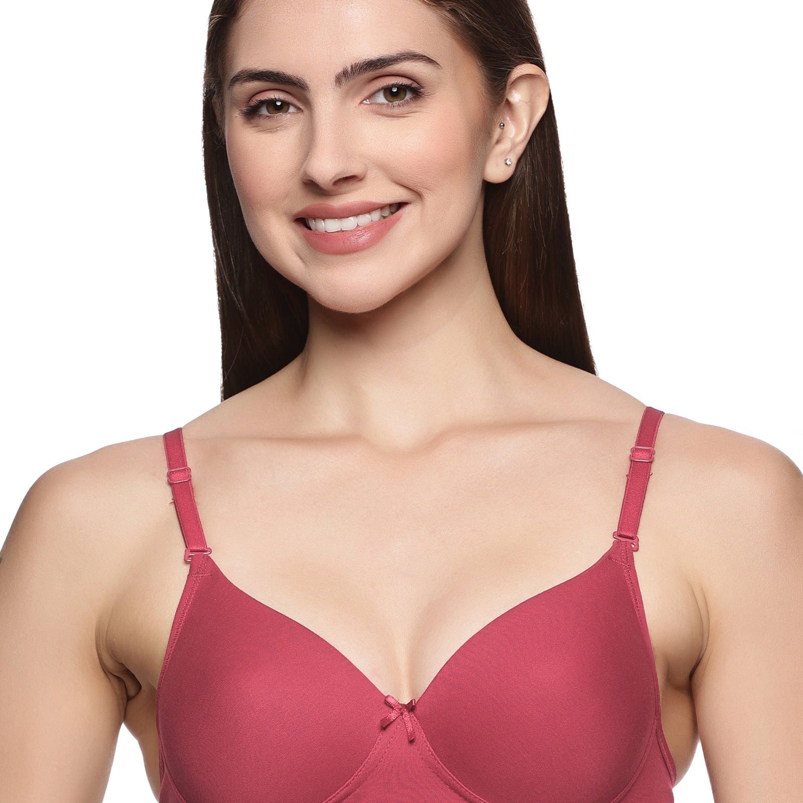 best quality Heather Rose color push-up pad bra for women online in all size- front view