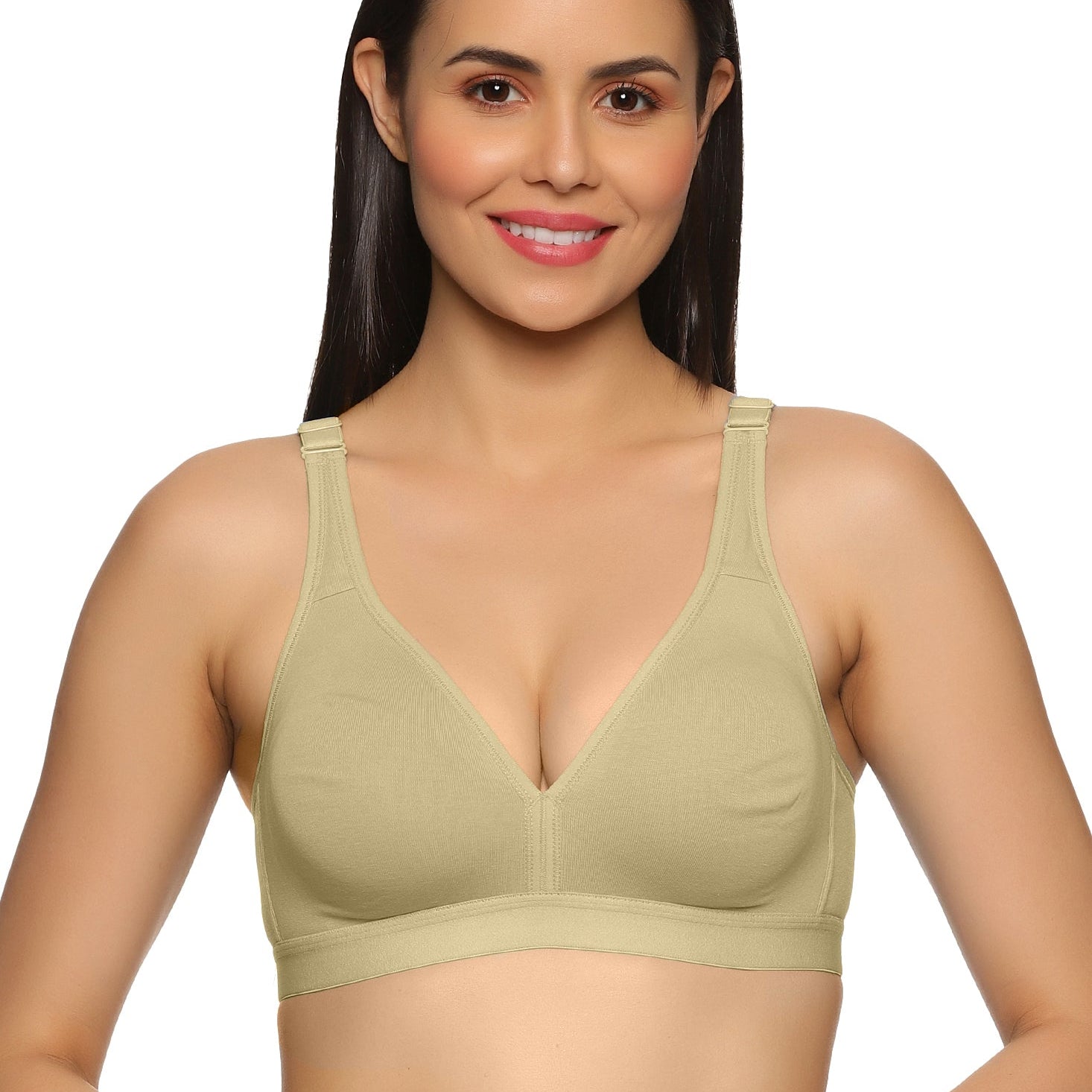 best quality mint green color floret bra for women online in all size- front view