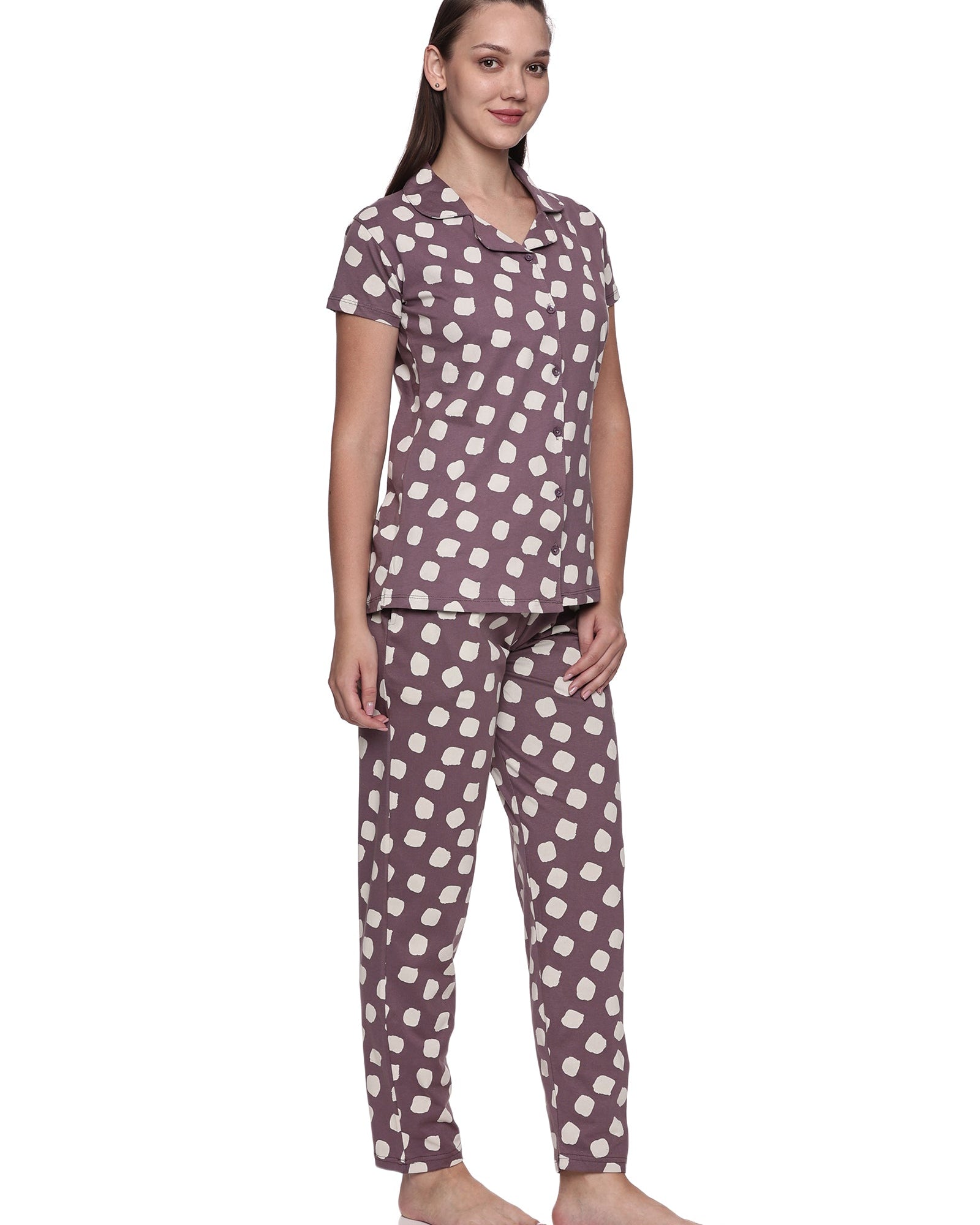 Cotton Lycra Short Sleeve Printed Shirt and Pant Set - 6500 B Teens Lifestyle