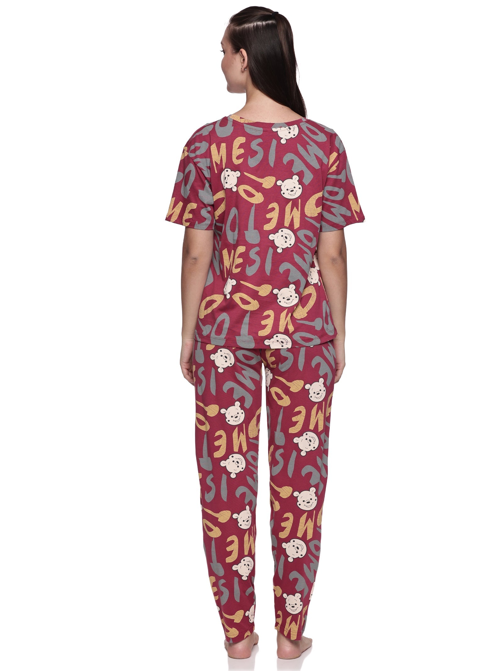 Cotton Lycra Drop Sleeve Printed T-shirt and Pant Set - 6348 A Teens Lifestyle