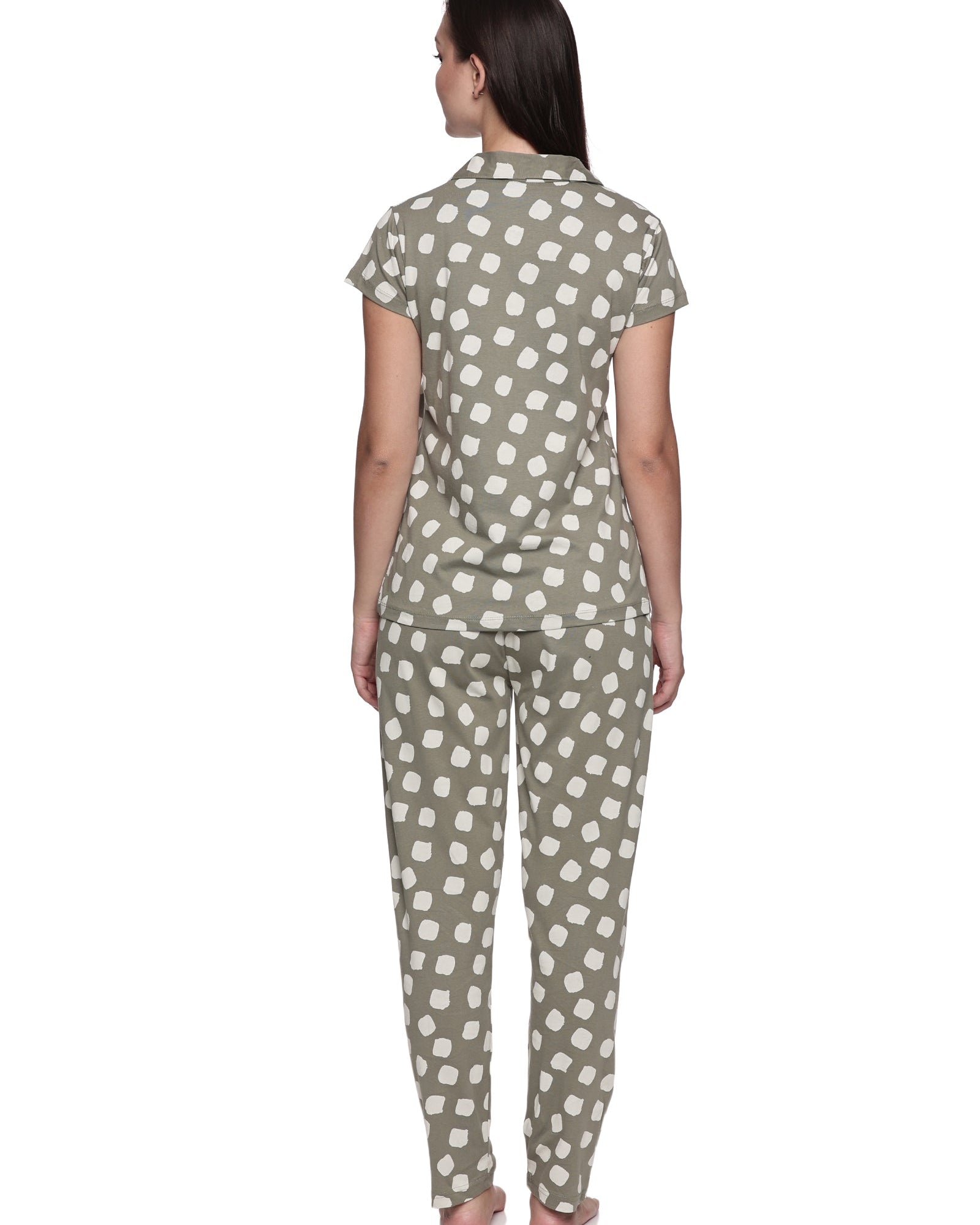 Cotton Lycra Short Sleeve Printed Shirt and Pant Set - 6500 A Teens Lifestyle