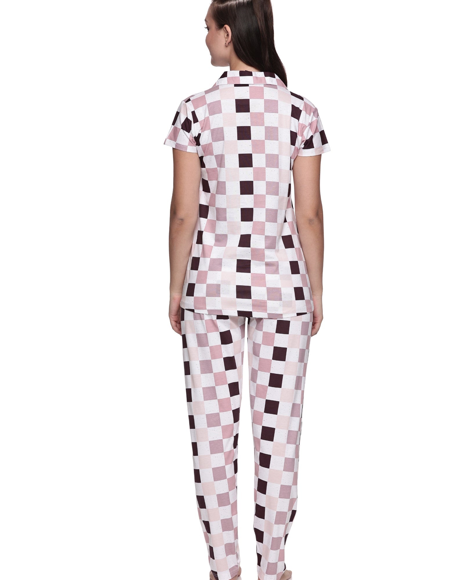 Cotton Lycra Short Sleeve Printed Shirt and Pant Set - 6459 A Teens Lifestyle