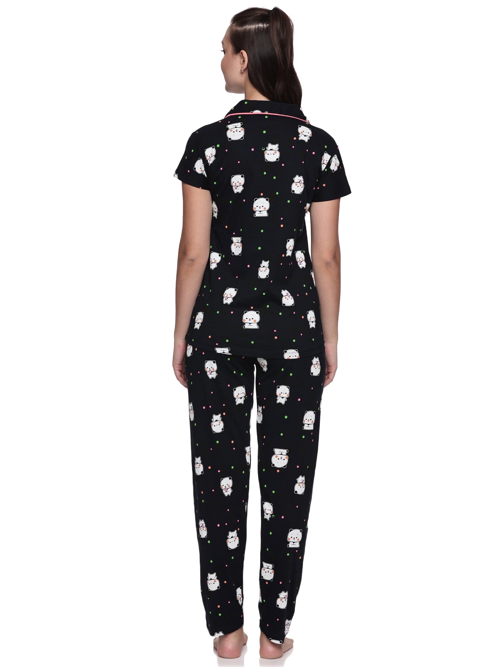 Cotton Lycra Short Sleeve Printed Shirt and Pant Set - 6570 A Teens Lifestyle