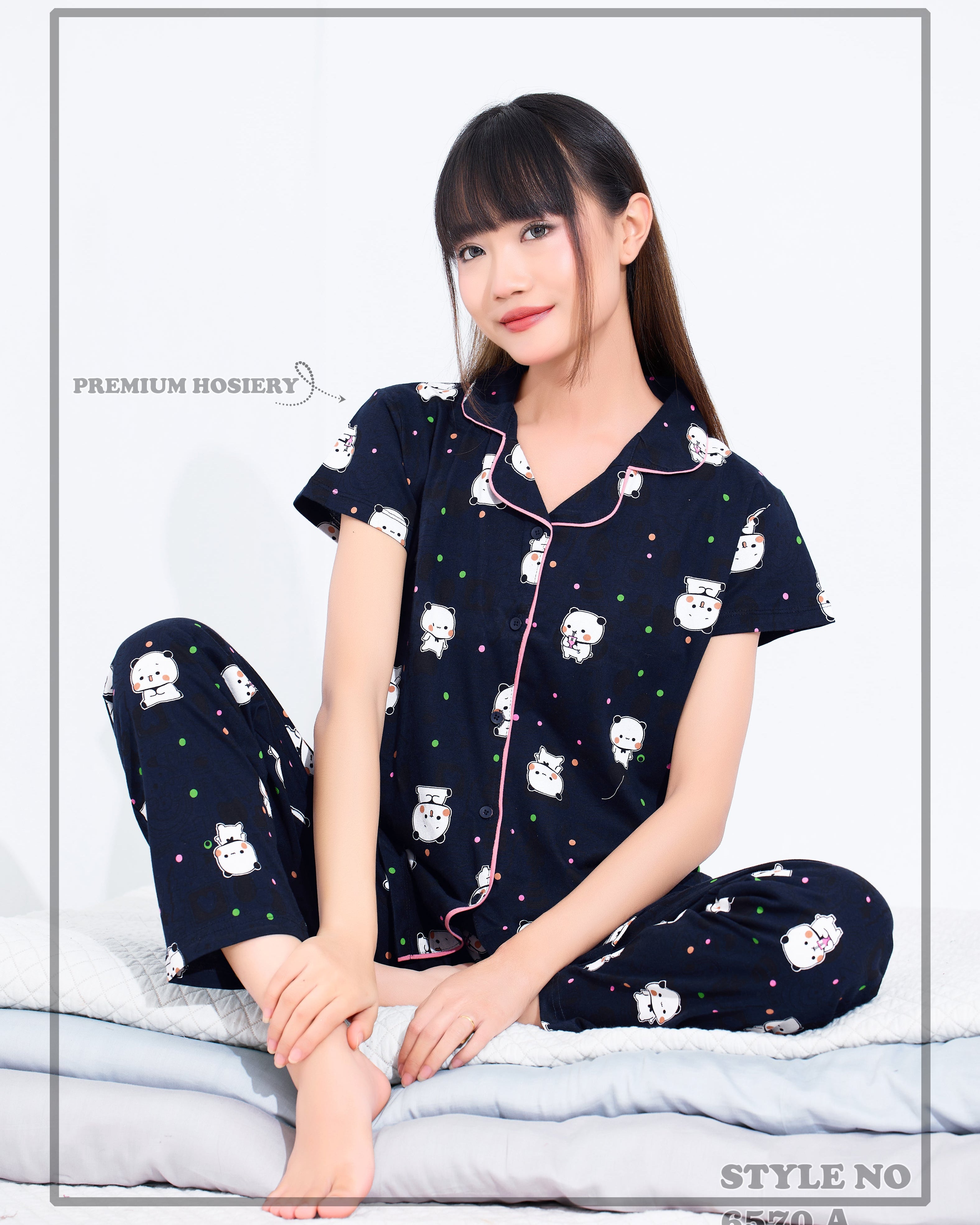 Cotton Lycra Short Sleeve Printed Shirt and Pant Set - 6570 A Teens Lifestyle