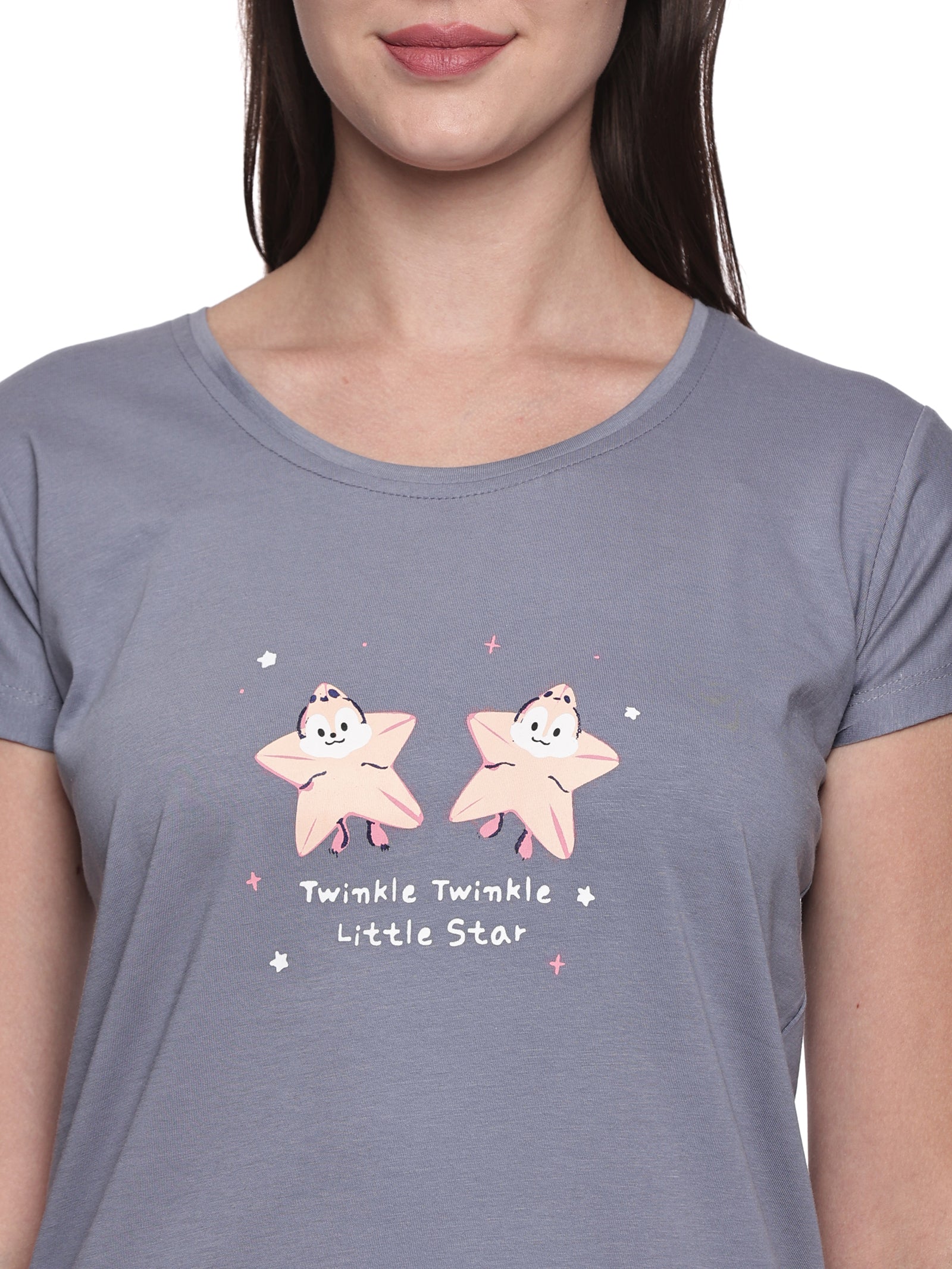 Cotton Lycra Short Sleeve Printed T-shirt and Pant Set - 6405 A Teens Lifestyle