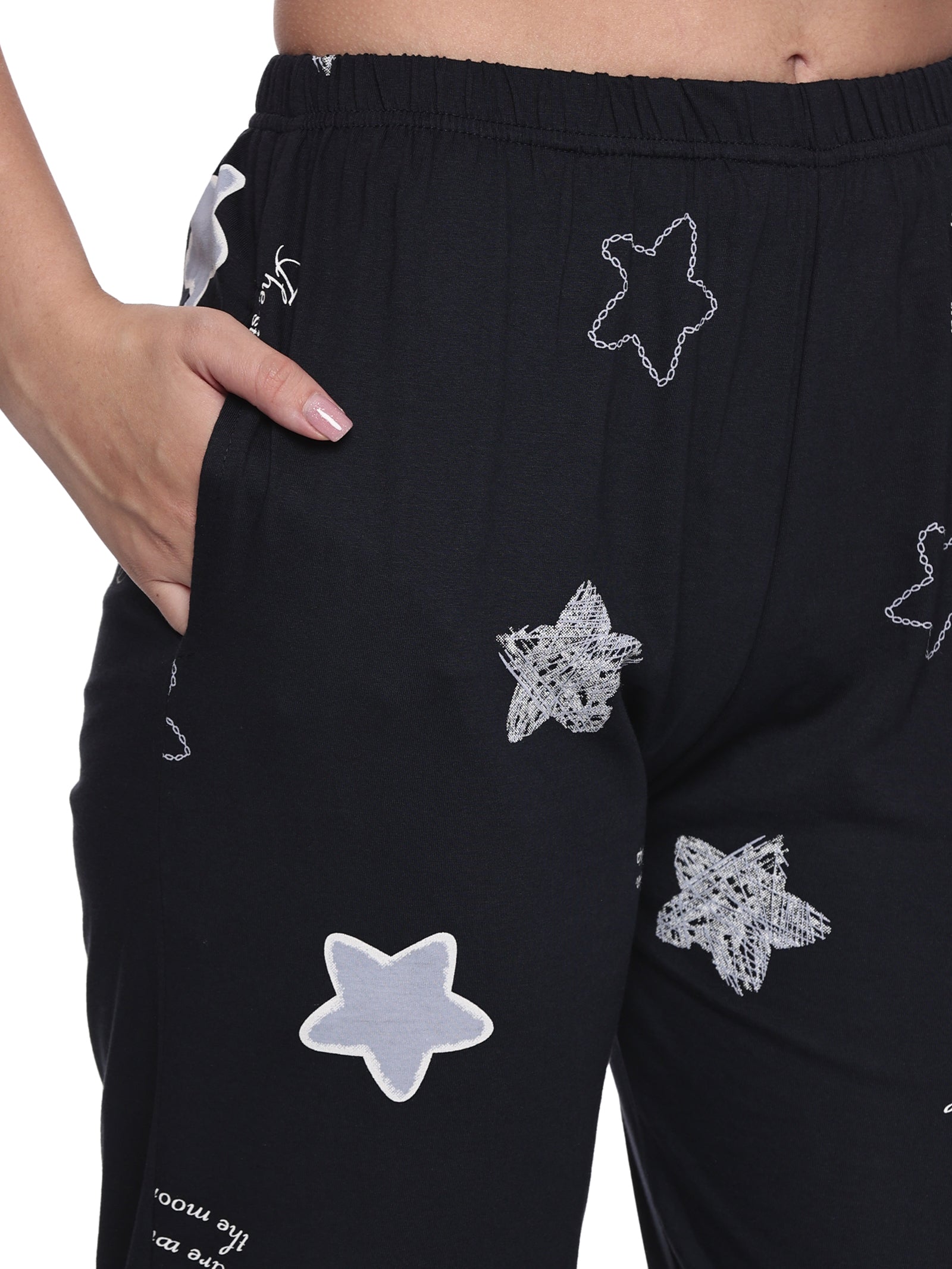 Cotton Lycra Short Sleeve Printed T-shirt and Pant Set - 6405 A Teens Lifestyle