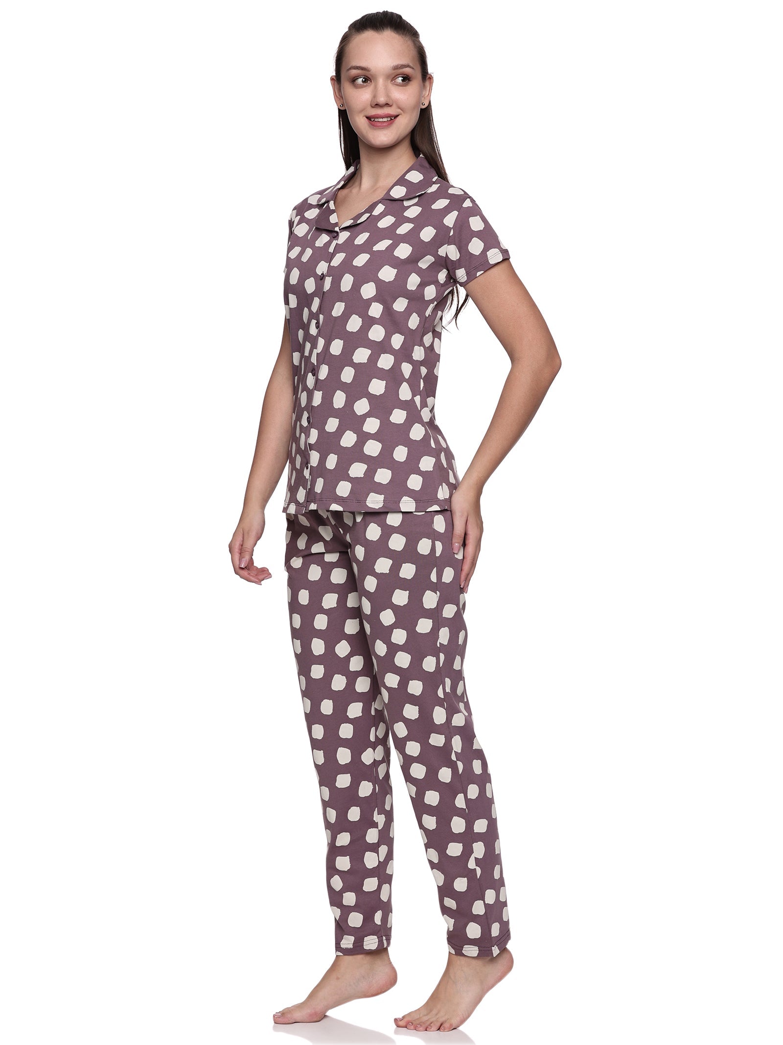 Cotton Lycra Short Sleeve Printed Shirt and Pant Set - 6500 B Teens Lifestyle