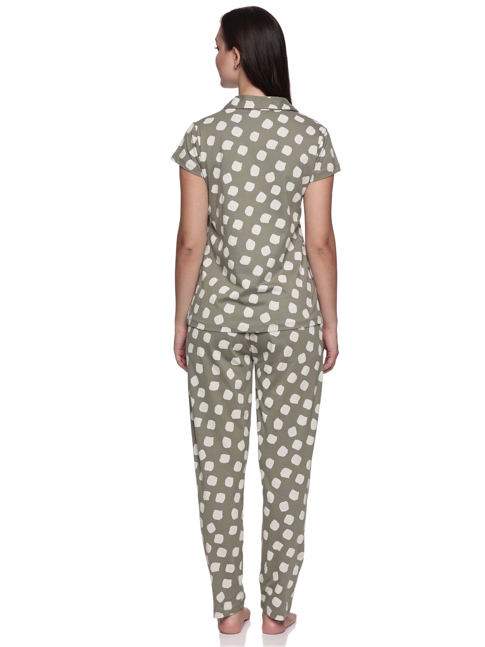 Cotton Lycra Short Sleeve Printed Shirt and Pant Set - 6500 A Teens Lifestyle