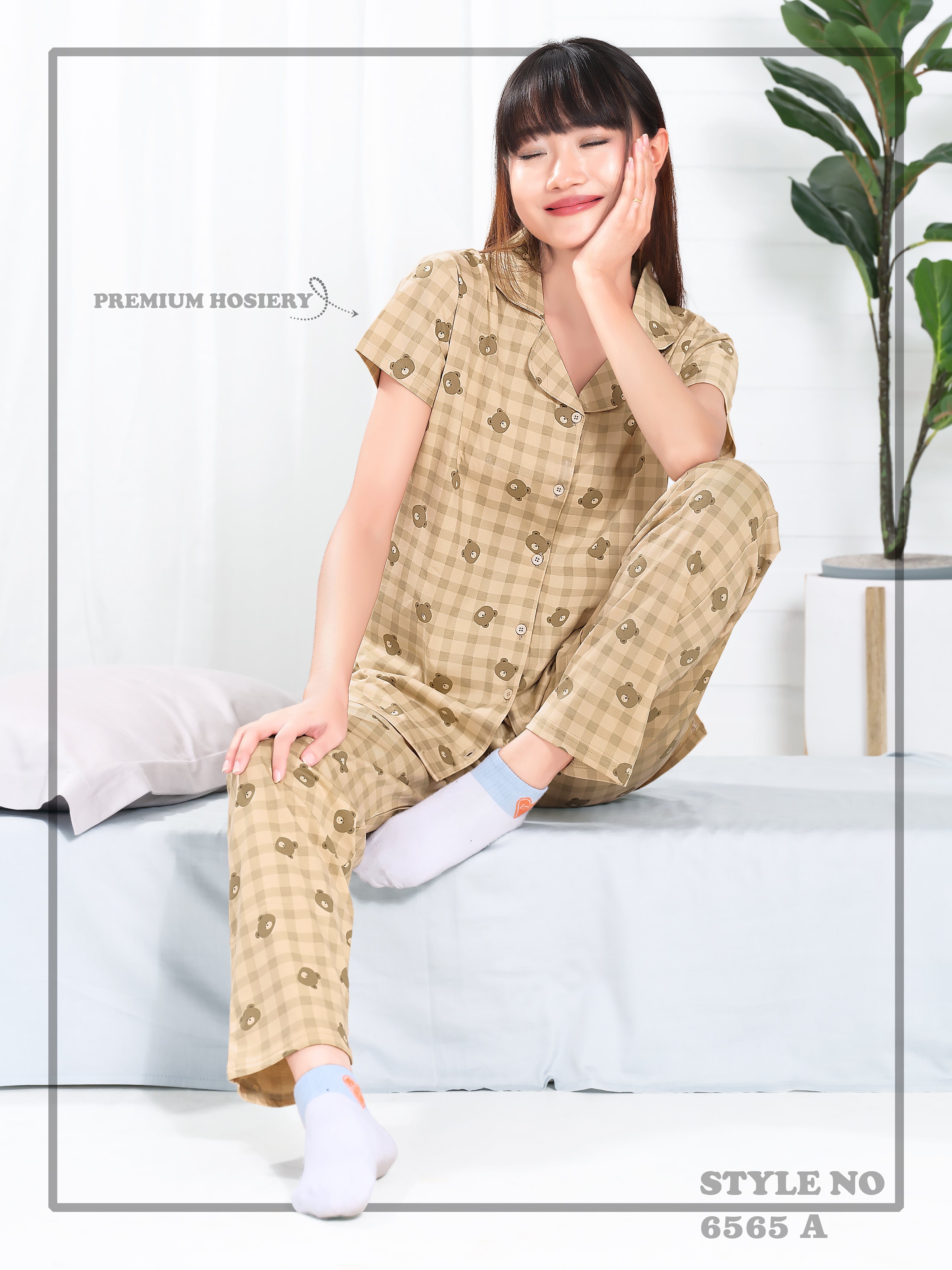 Cotton Lycra Short Sleeve Printed Shirt and Pant Set - 6565 A Teens Lifestyle