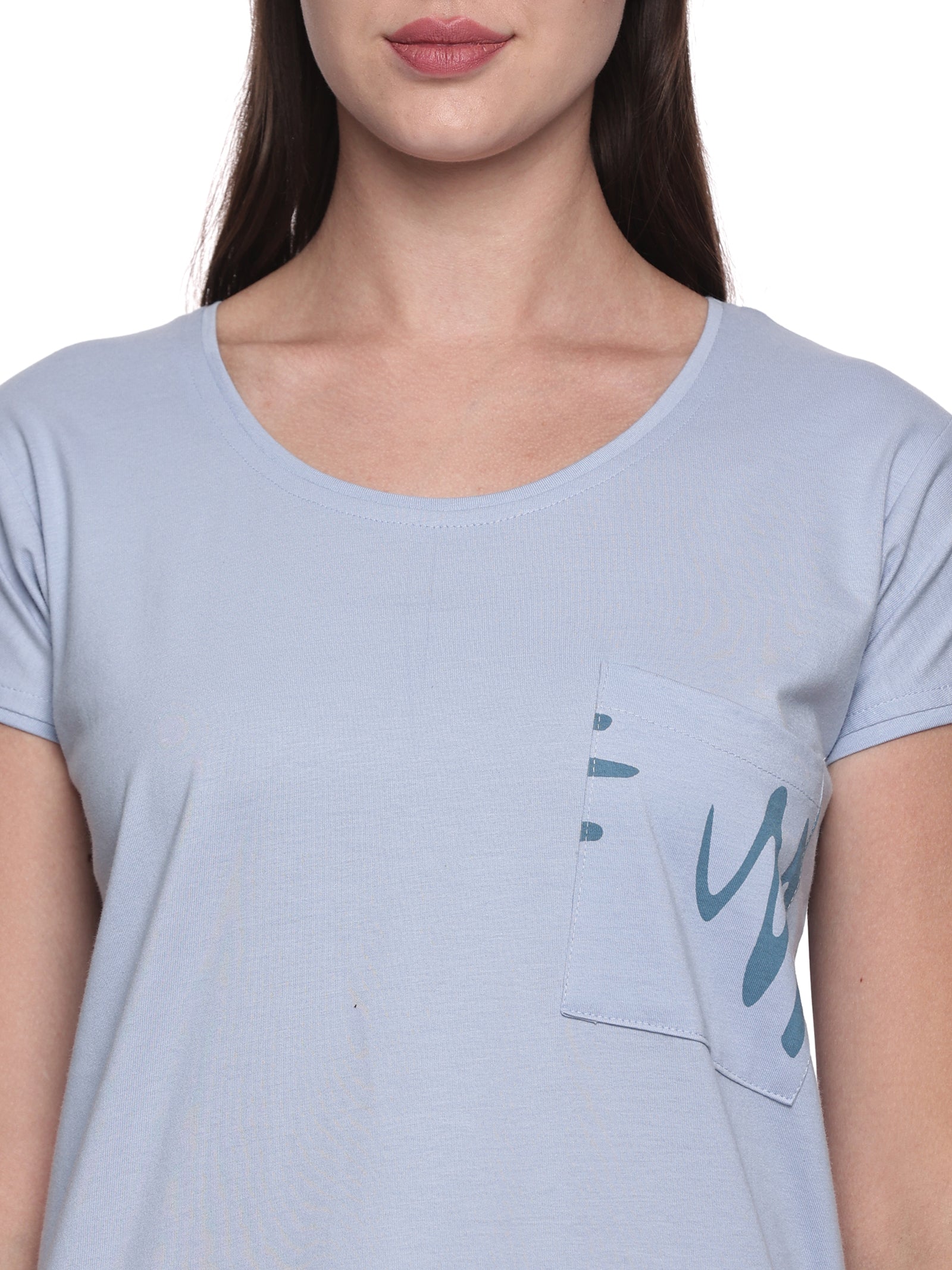 Cotton Lycra Short Sleeve Printed T-shirt and Pant Set - 6536 A Teens Lifestyle