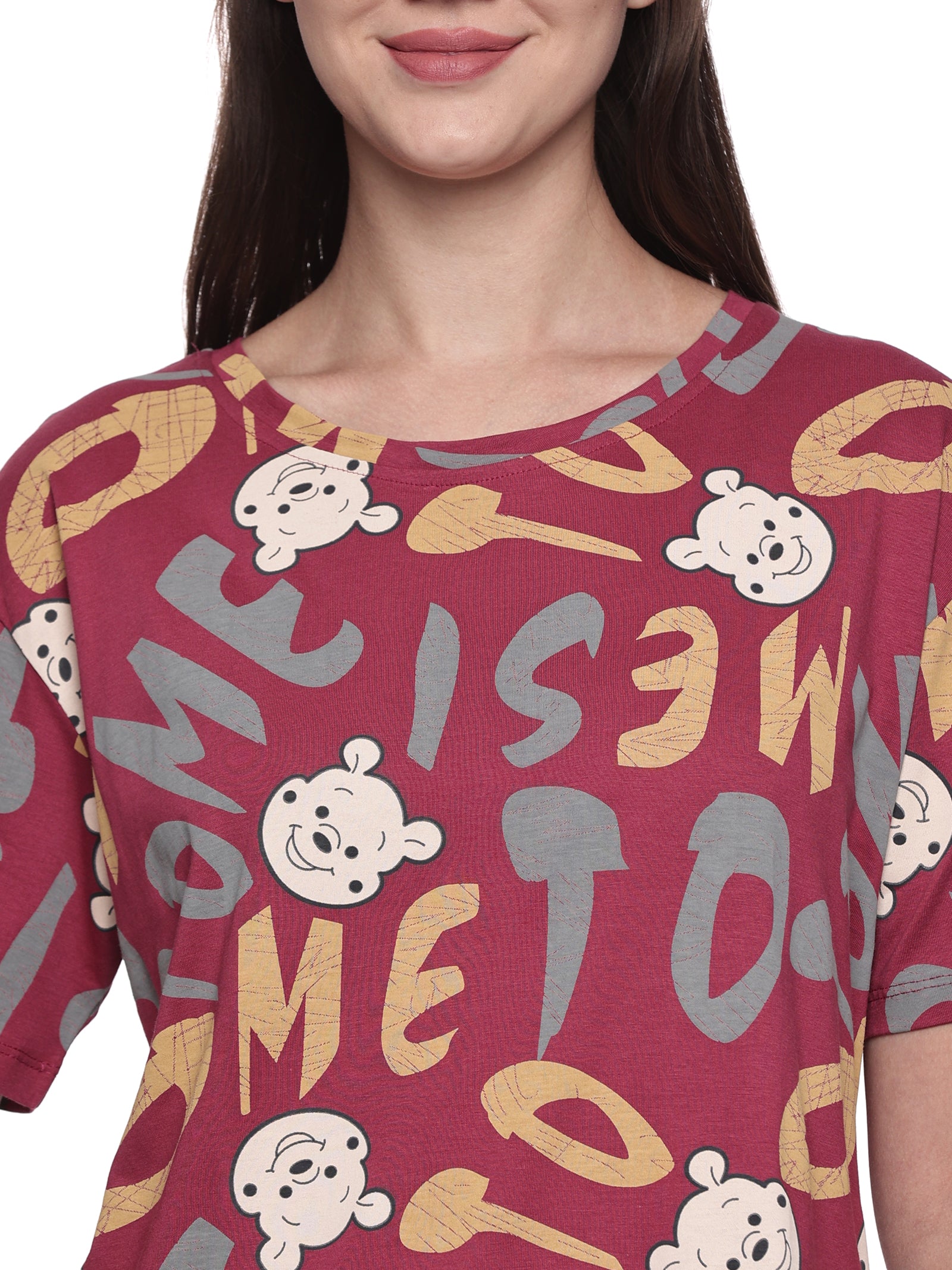 Cotton Lycra Drop Sleeve Printed T-shirt and Pant Set - 6348 A Teens Lifestyle